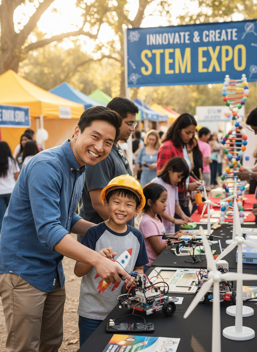 Chinese American father and son